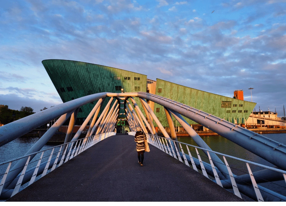 Visit the NEMO Science Museum for one of the Best Sunset Spots in The Netherlands